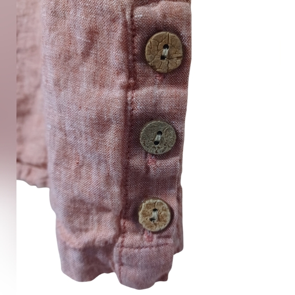 100% Linen Shirt by Cynthia Rowley Women's Large - Picture 5 of 9